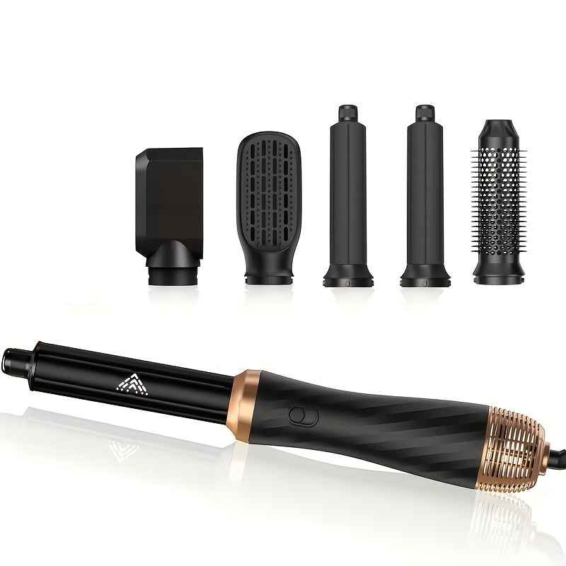 Zimonto 5 in 1 hair dryer brush with interchangeable attachments for versatile styling options