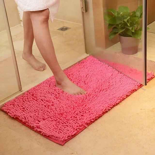 Chenille Absorbent Bathroom Non-slip Floor Mat