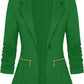 Zimonto - Genhoo Women's Long Sleeve Blazer Open Front Cardigan Jacket Work Office Blazer with Zipper Pockets S-3XL Import Single ASIN Import Multiple ASIN ×Product customization General Description Gallery Reviews Variations Additional d Blazers