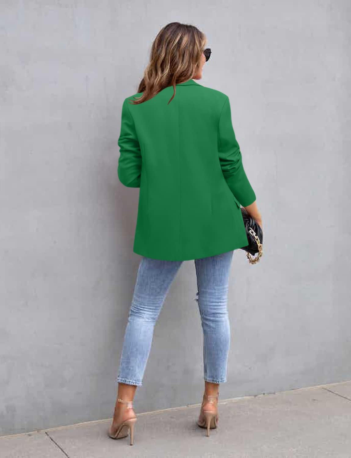 Zimonto - CRAZY GRID Womens Casual Blazer Jacket Long Sleeve Open Front Work Office Blazer Lapel Button Jacket Import Single ASIN Import Multiple ASIN ×Product customization General Description Gallery Reviews Variations Additional detail Blazers
