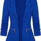 Zimonto - Genhoo Women's Long Sleeve Blazer Open Front Cardigan Jacket Work Office Blazer with Zipper Pockets S-3XL Import Single ASIN Import Multiple ASIN ×Product customization General Description Gallery Reviews Variations Additional d Blazers