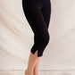 Side Slit Capris Leggings