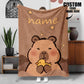 Personalized Capybara Blanket Cozy Soft and Custom Gifts