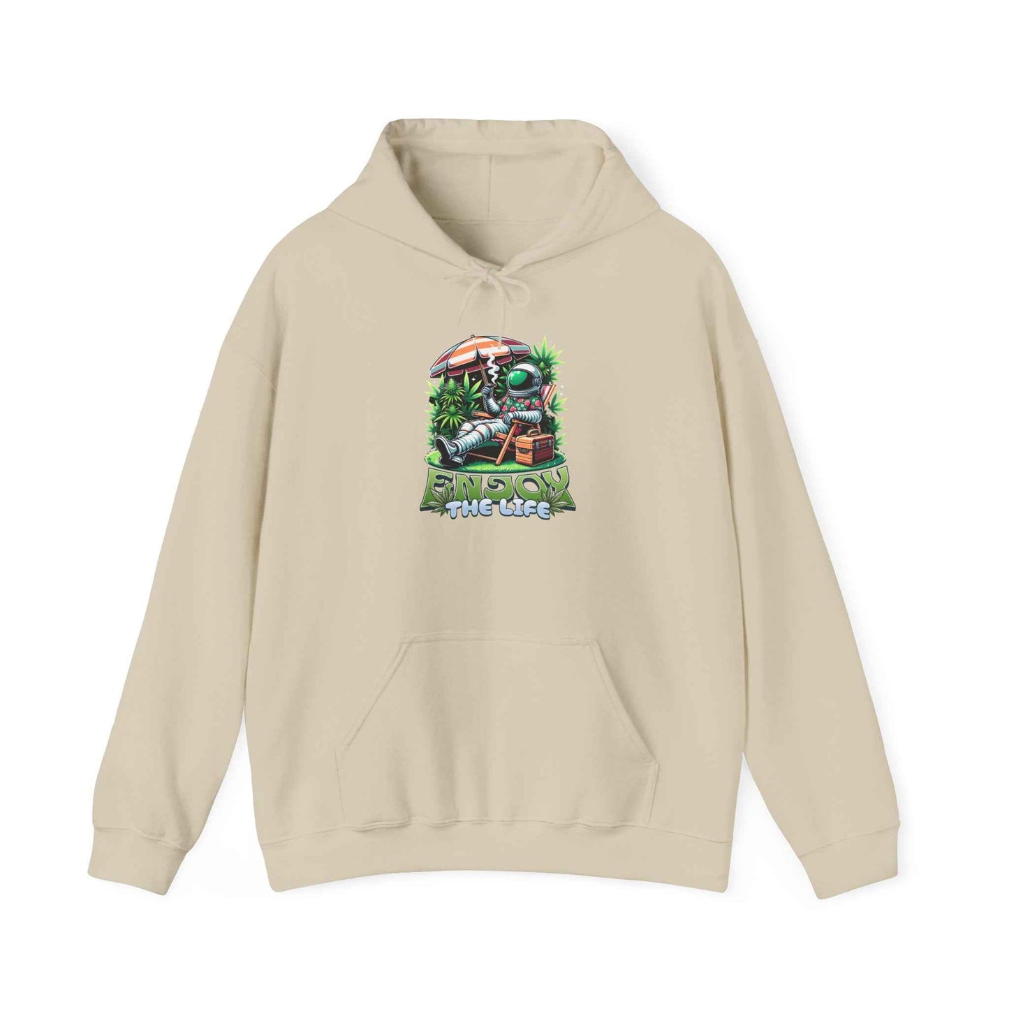 Astronaut Enjoy The Life  Plant Floral Cartoon Graphic Pullover