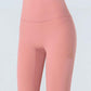 Wide Waistband Cropped Sports Leggings
