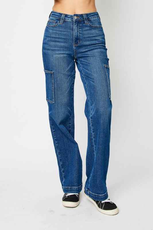 Judy Blue Full Size High Waist Cargo Jeans