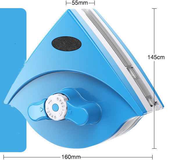 Double-sided Magnetic Glass Wiper Glass Wiper Artifact Triangular Glass Wiper