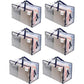 6 Pack Moving and Storage Bags, Heavy Duty, Alternative to Moving Boxes, Large Packing Totes Supplies for Colleg Dorm Room