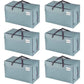 6 Pack Moving and Storage Bags, Heavy Duty, Alternative to Moving Boxes, Large Packing Totes Supplies for Colleg Dorm Room