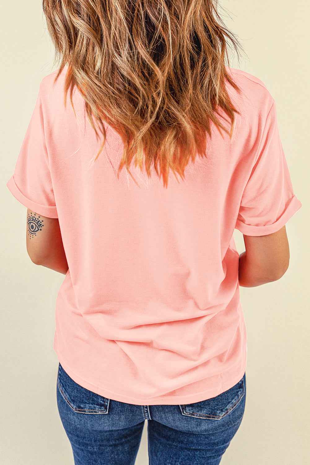 Rabbit Round Neck Short Sleeve T-Shirt