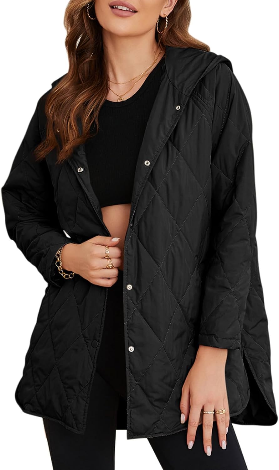 Zimonto - EVALESS Long Jackets for Women Fashion 2024 Winter Coat for Women Business Casual Diamond Quilted Hooded Lightweight Jackets Import Single ASIN Import Multiple ASIN ×Product customization General Description Gallery Reviews Vari Quilted Lightweight Jackets