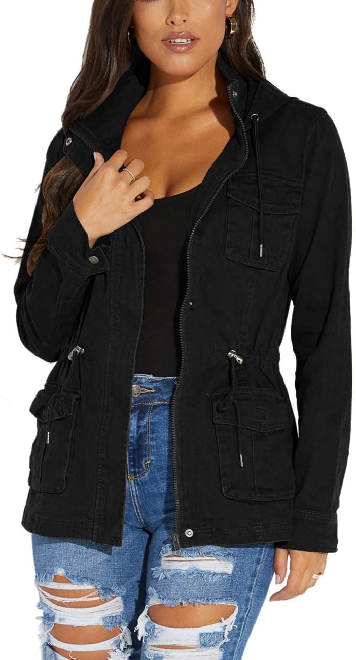 Zimonto - sexycherry Casual Jackets for Women Long Sleeve Lightweight Outwear Bomber Coats with Pockets Import Single ASIN Import Multiple ASIN ×Product customization General Description Gallery Reviews Variations Additional details Produ Casual Jackets