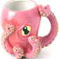 Pink Octopus Mug Whimsical Ceramic Joy for Drinks