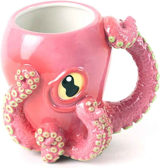 Pink Octopus Mug Whimsical Ceramic Joy for Drinks