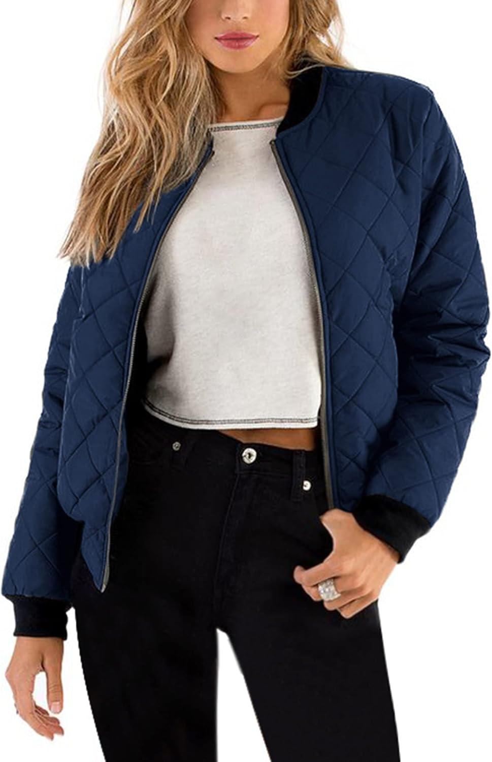 Zimonto - Zeagoo Women's Bomber Jacket Casual Coat Zip Up Outerwear Windbreaker with Pockets S-XXL Import Single ASIN Import Multiple ASIN ×Product customization General Description Gallery Reviews Variations Additional details Product Ta Casual Jackets