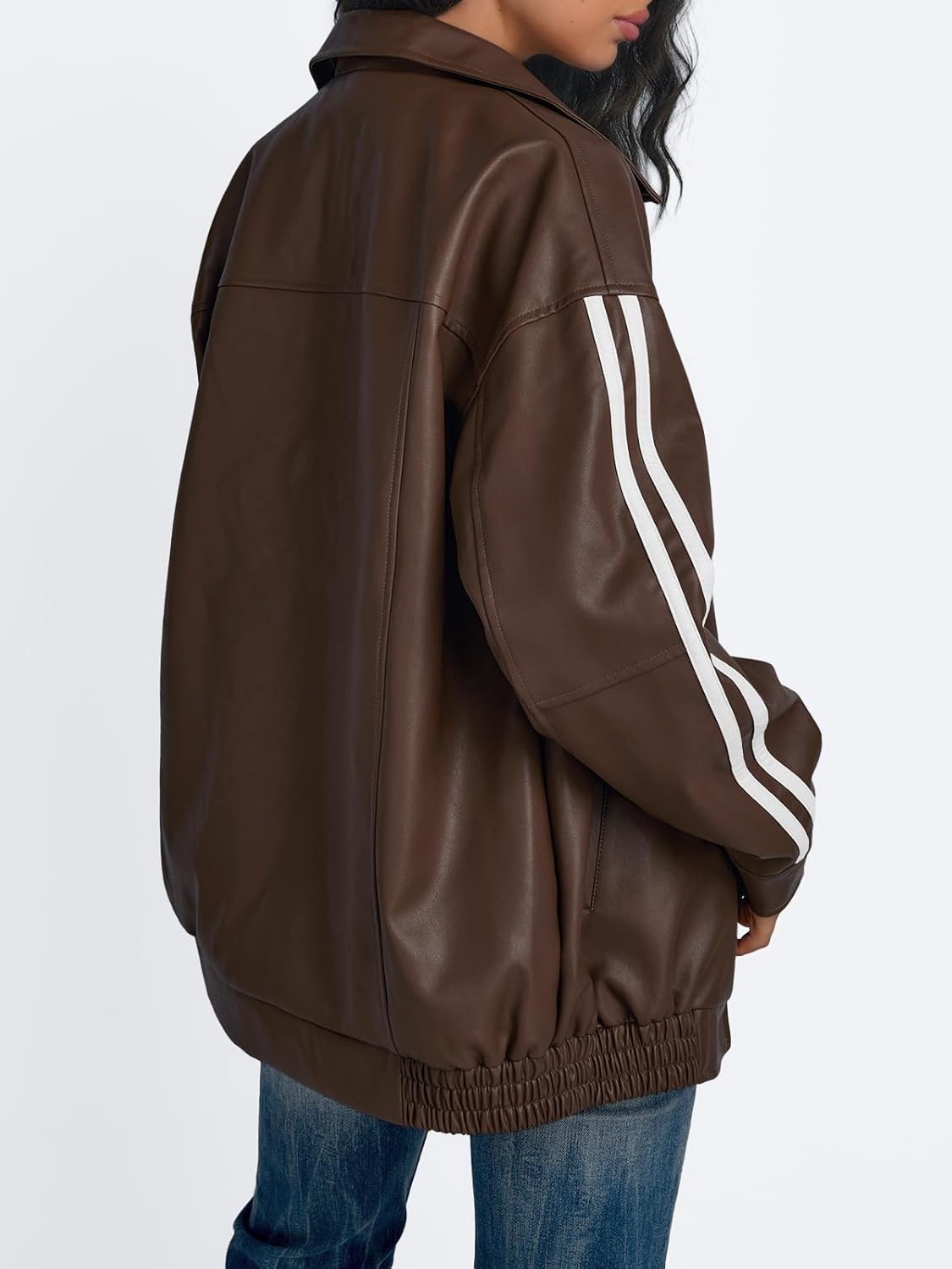 Zimonto - Trendy Queen Leather Jackets Women Oversized Faux Motorcycle Bomber Jackets Coats Fall Winter Outfits Fashion Clothes 2025 Import Single ASIN Import Multiple ASIN ×Product customization General Description Gallery Reviews Variat Leather & Faux Leather