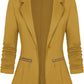 Zimonto - Genhoo Women's Long Sleeve Blazer Open Front Cardigan Jacket Work Office Blazer with Zipper Pockets S-3XL Import Single ASIN Import Multiple ASIN ×Product customization General Description Gallery Reviews Variations Additional d Blazers