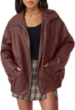 Zimonto - AUTOMET Womens Oversized Leather Jackets Faux Suede Fall Fashion Motorcycle Coats Winter Outfits Clothes Y2k Tops Import Single ASIN Import Multiple ASIN ×Product customization General Description Gallery Reviews Variations Addi Leather & Faux Leather