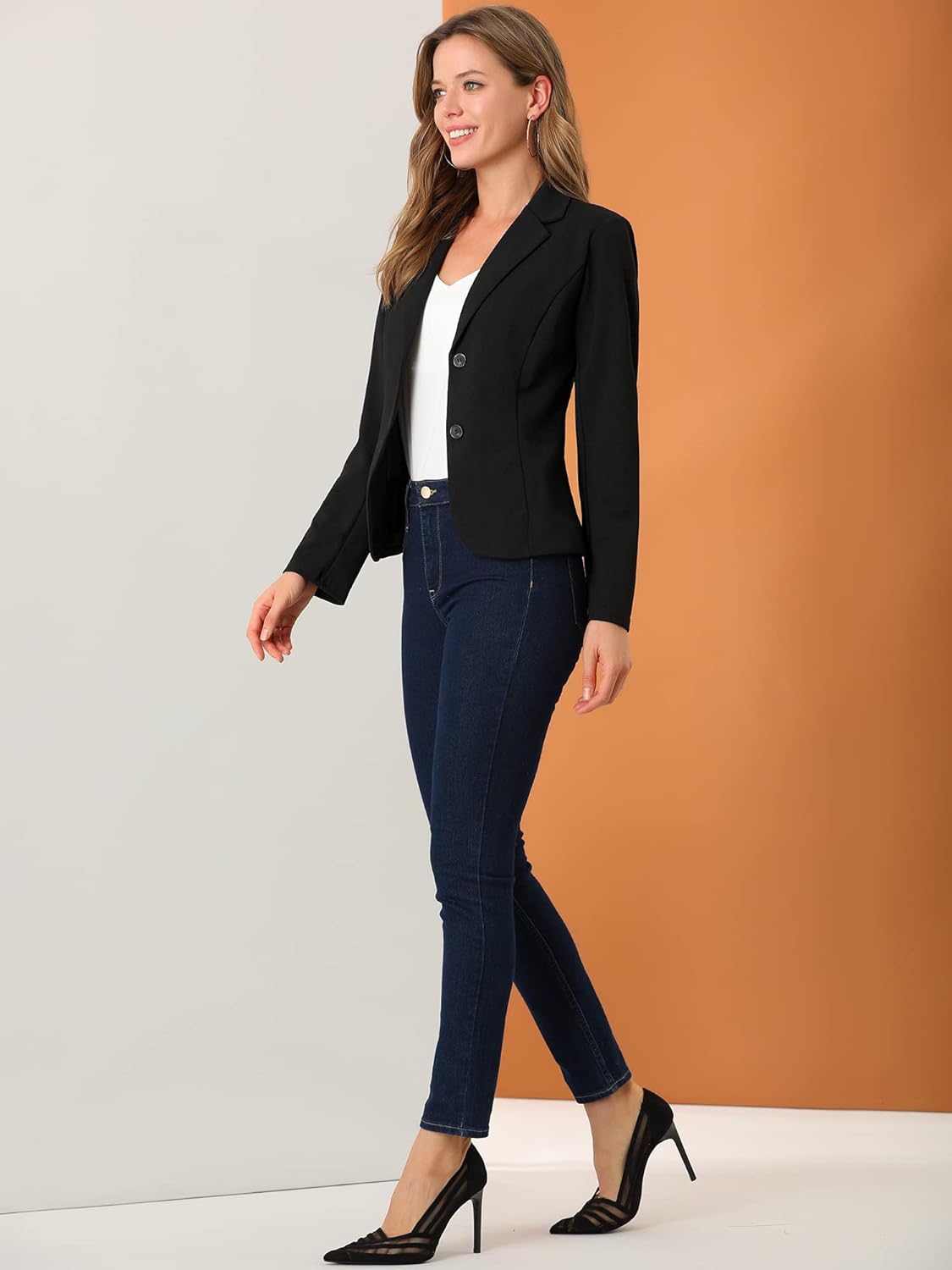 Zimonto - Allegra K Women's Work Office Blazer Stretch Lapel Collar Long Sleeve Jacket Suit Blazer Import Single ASIN Import Multiple ASIN ×Product customization General Description Gallery Reviews Variations Additional details Product Ta Blazers