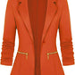 Zimonto - Genhoo Women's Long Sleeve Blazer Open Front Cardigan Jacket Work Office Blazer with Zipper Pockets S-3XL Import Single ASIN Import Multiple ASIN ×Product customization General Description Gallery Reviews Variations Additional d Blazers