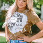 Graphic Round Neck Short Sleeve T-Shirt