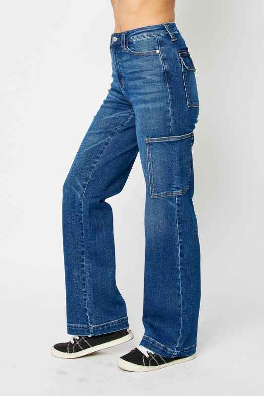 Judy Blue Full Size High Waist Cargo Jeans
