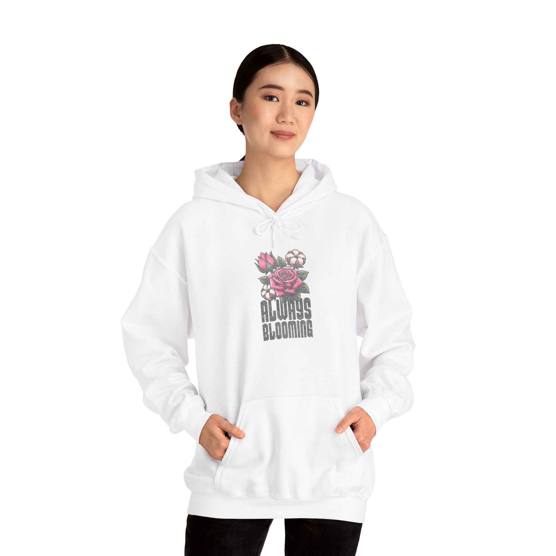 Always Blooming Plant Floral Cartoon Graphic Pullover