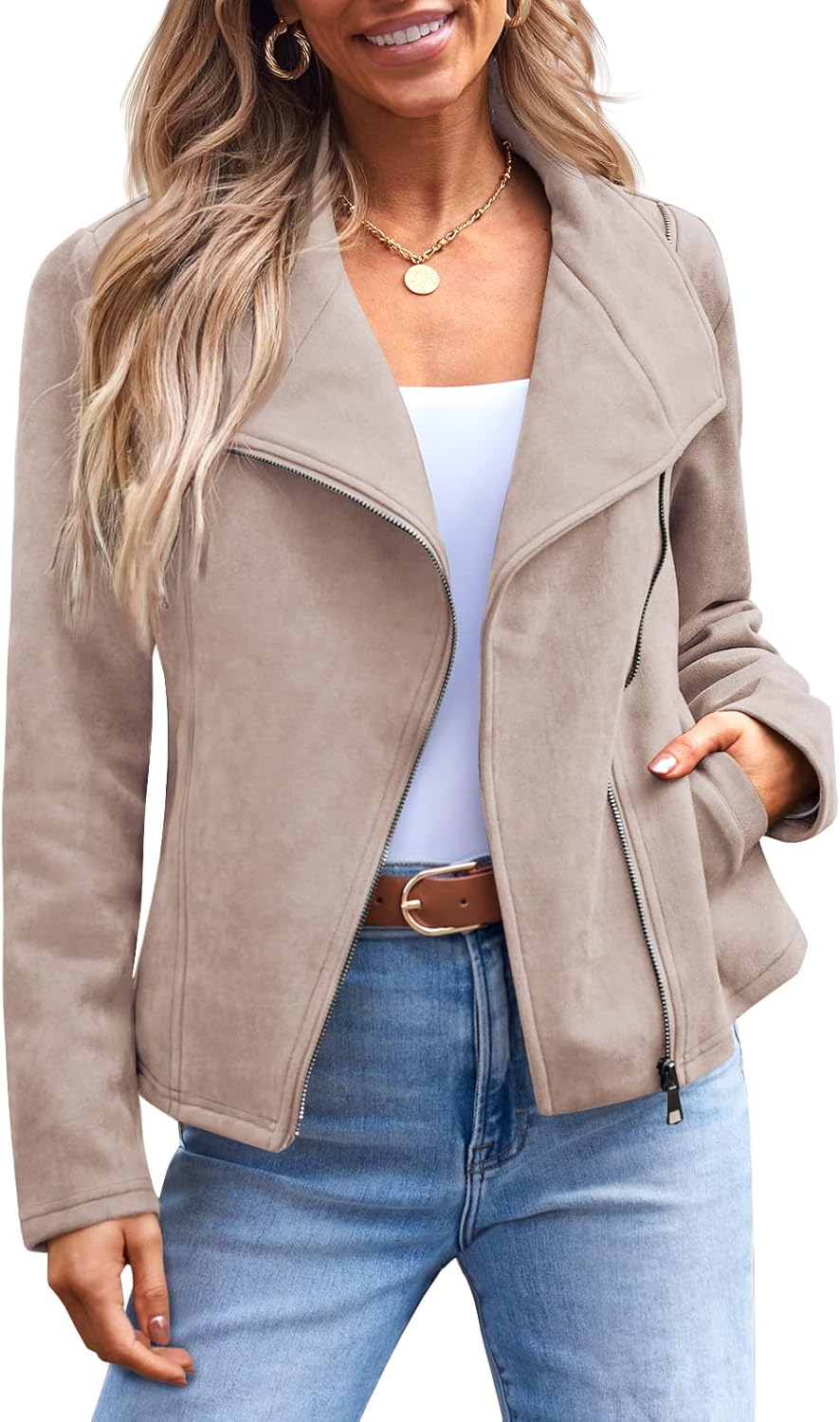 Zimonto - AUTOMET Womens Faux Leather Jackets Suede Fall Fashion 2025 Outfits Winter Clothes Open Front Cropped Coat Outwear Import Single ASIN Import Multiple ASIN ×Product customization General Description Gallery Reviews Variations Add Leather & Faux Leather