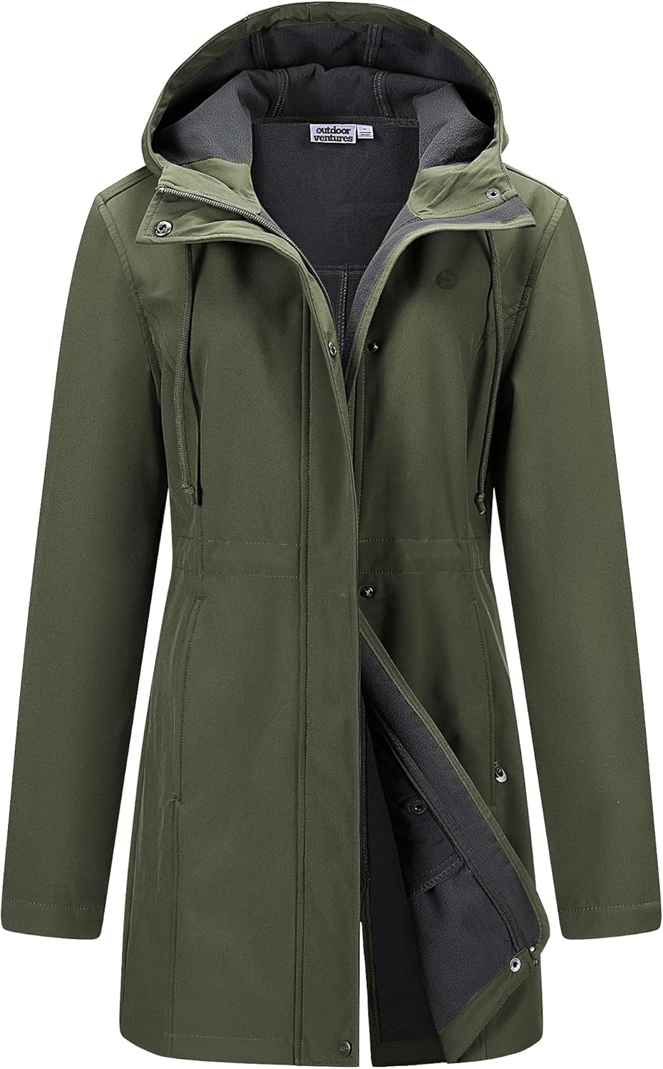 Zimonto - Outdoor Ventures Women's Lightweight Waterproof Fleece Lined Hooded Softshell Rain Jacket, Warm Windbreaker Long Coat Import Single ASIN Import Multiple ASIN ×Product customization General Description Gallery Reviews Variations Insulated Shells