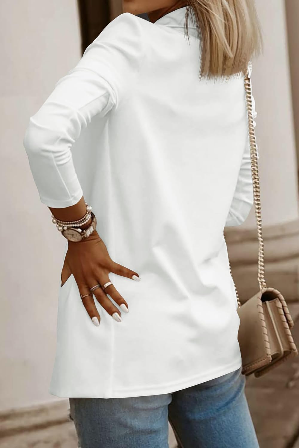 Zimonto - Womens Casual Long Sleeve Blazers Solid Color Knit Blazer Work Office Open Front Blazer Jacket Import Single ASIN Import Multiple ASIN ×Product customization General Description Gallery Reviews Variations Additional details Prod Blazers