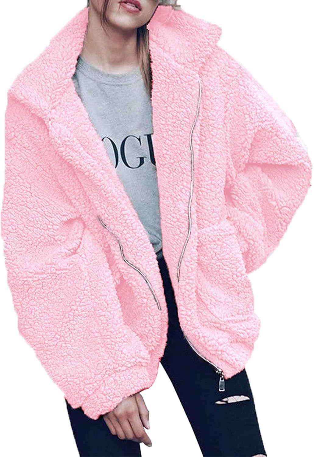 Zimonto - PRETTYGARDEN Women's Fashion Winter Coat Sherpa Fleece Faux Fur Shearling Oversized Trendy Jackets Warm Outerwear Import Single ASIN Import Multiple ASIN ×Product customization General Description Gallery Reviews Variations Addi Fur & Faux Fur