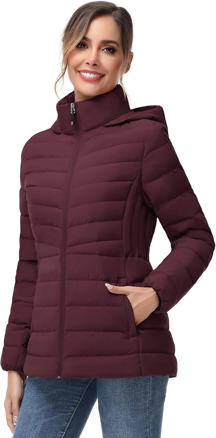 Zimonto - SLOW DOWN Women Winter Down Puffer Coat Warm Hooded Mid-Length Down Jacket for Women with Faux Fur Trim Hood and Pile Collar Import Single ASIN Import Multiple ASIN ×Product customization General Description Gallery Reviews Vari Down Jackets & Parkas