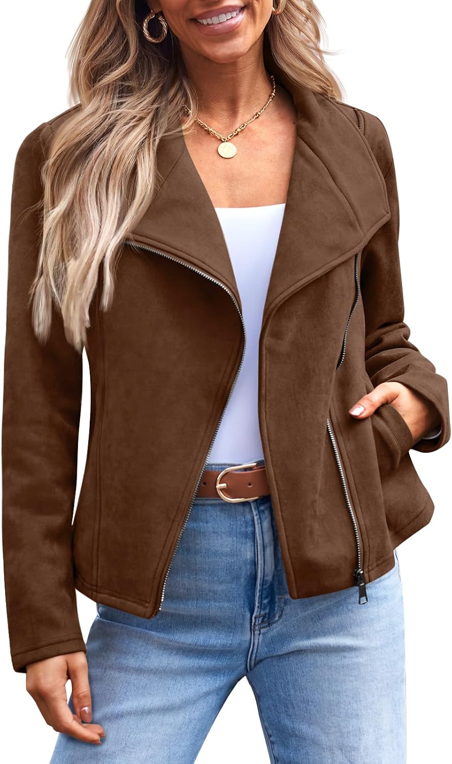 Zimonto - AUTOMET Womens Faux Leather Jackets Suede Fall Fashion 2025 Outfits Winter Clothes Open Front Cropped Coat Outwear Import Single ASIN Import Multiple ASIN ×Product customization General Description Gallery Reviews Variations Add Leather & Faux Leather
