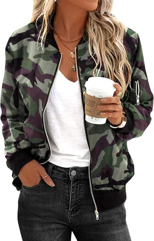 Zimonto - Zeagoo Women's Bomber Jacket Casual Coat Zip Up Outerwear Windbreaker with Pockets S-XXL Import Single ASIN Import Multiple ASIN ×Product customization General Description Gallery Reviews Variations Additional details Product Ta Casual Jackets
