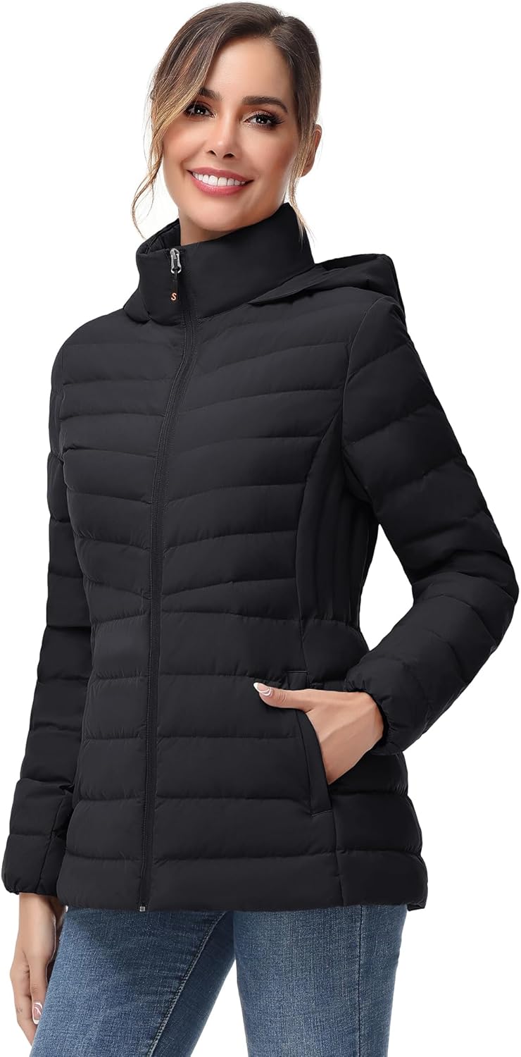 Zimonto - SLOW DOWN Women Winter Down Puffer Coat Warm Hooded Mid-Length Down Jacket for Women with Faux Fur Trim Hood and Pile Collar Import Single ASIN Import Multiple ASIN ×Product customization General Description Gallery Reviews Vari Down Jackets & Parkas