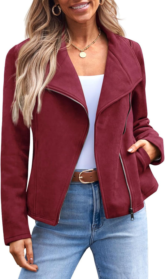 Zimonto - AUTOMET Womens Faux Leather Jackets Suede Fall Fashion 2025 Outfits Winter Clothes Open Front Cropped Coat Outwear Import Single ASIN Import Multiple ASIN ×Product customization General Description Gallery Reviews Variations Add Leather & Faux Leather