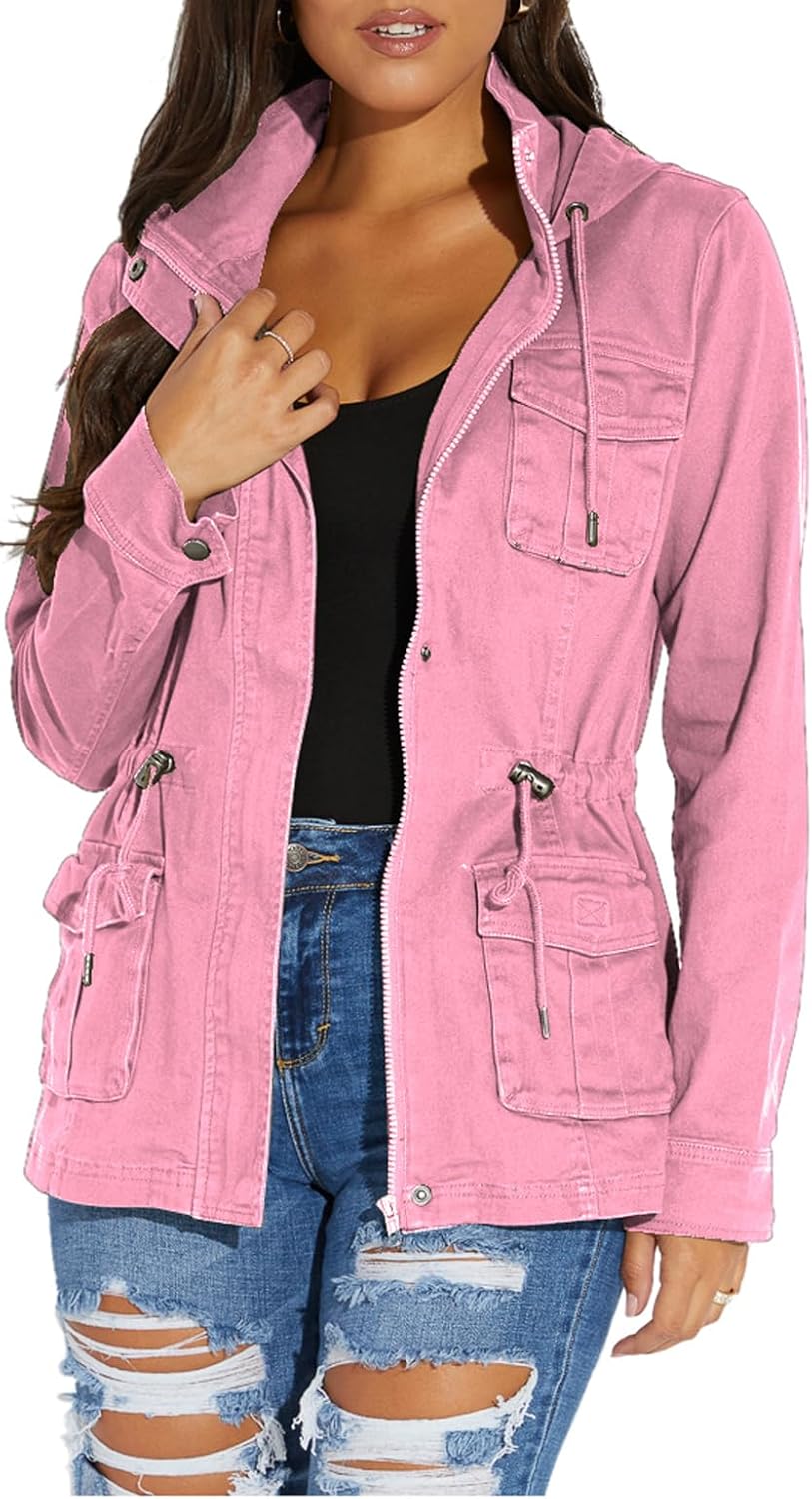 Zimonto - sexycherry Casual Jackets for Women Long Sleeve Lightweight Outwear Bomber Coats with Pockets Import Single ASIN Import Multiple ASIN ×Product customization General Description Gallery Reviews Variations Additional details Produ Casual Jackets