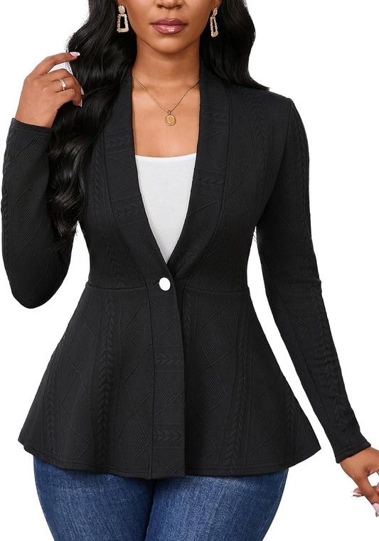 Zimonto - Women Casual Blazers Button Knit Lightweight Business Cardigan Jackets Blazer for Work Import Single ASIN Import Multiple ASIN ×Product customization General Description Gallery Reviews Variations Additional details Product Tags Blazers