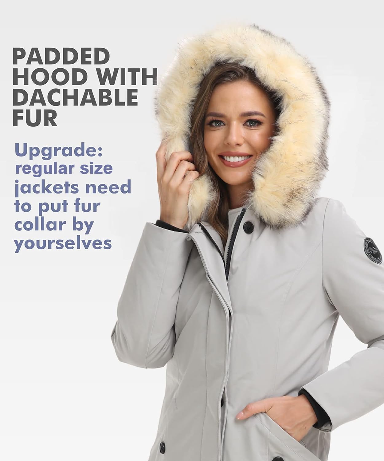 Zimonto - PUREMSX Duck Down Winter Coat for Women Insulated Long Thick Fur Hood Puffer Warm Parka Jacket Import Single ASIN Import Multiple ASIN ×Product customization General Description Gallery Reviews Variations Additional details Prod Down Jackets & Parkas