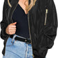 Zimonto - Zeagoo Women's Bomber Jacket Casual Coat Zip Up Outerwear Windbreaker with Pockets S-XXL Import Single ASIN Import Multiple ASIN ×Product customization General Description Gallery Reviews Variations Additional details Product Ta Casual Jackets