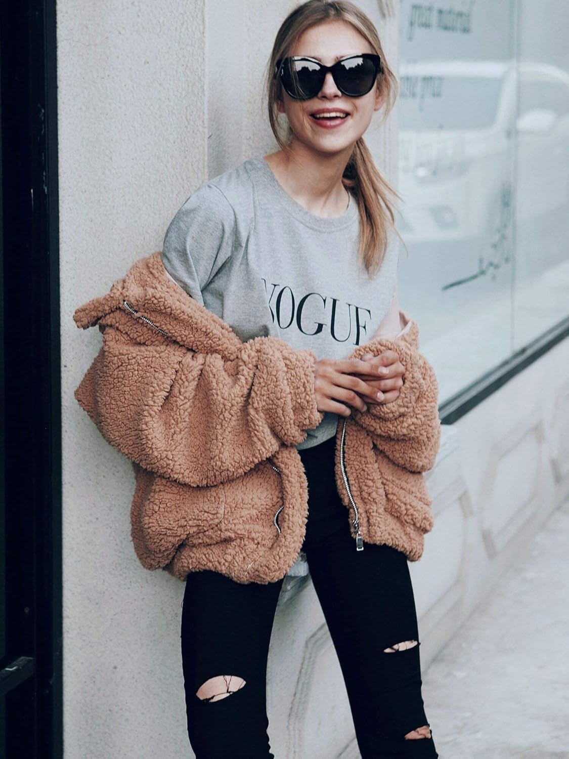 Zimonto - PRETTYGARDEN Women's Fashion Winter Coat Sherpa Fleece Faux Fur Shearling Oversized Trendy Jackets Warm Outerwear Import Single ASIN Import Multiple ASIN ×Product customization General Description Gallery Reviews Variations Addi Fur & Faux Fur