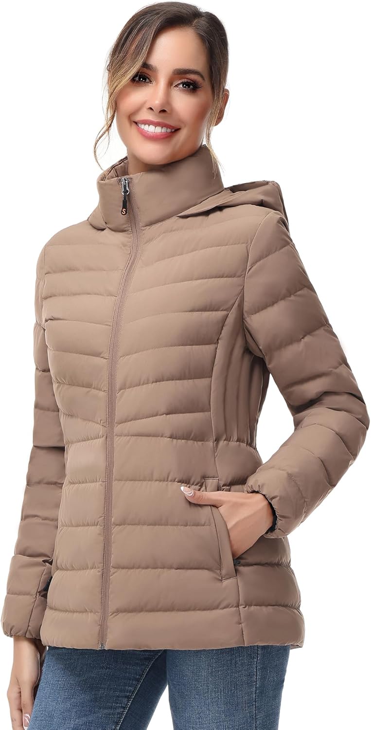 Zimonto - SLOW DOWN Women Winter Down Puffer Coat Warm Hooded Mid-Length Down Jacket for Women with Faux Fur Trim Hood and Pile Collar Import Single ASIN Import Multiple ASIN ×Product customization General Description Gallery Reviews Vari Down Jackets & Parkas