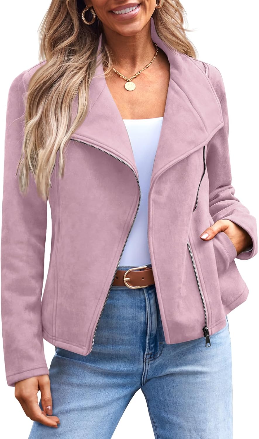 Zimonto - AUTOMET Womens Faux Leather Jackets Suede Fall Fashion 2025 Outfits Winter Clothes Open Front Cropped Coat Outwear Import Single ASIN Import Multiple ASIN ×Product customization General Description Gallery Reviews Variations Add Leather & Faux Leather