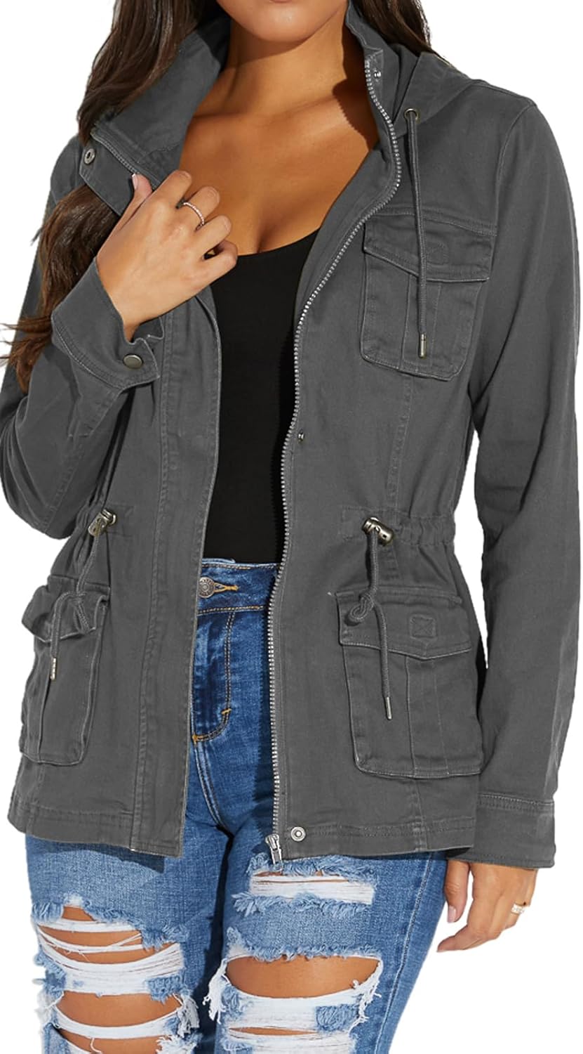 Zimonto - sexycherry Casual Jackets for Women Long Sleeve Lightweight Outwear Bomber Coats with Pockets Import Single ASIN Import Multiple ASIN ×Product customization General Description Gallery Reviews Variations Additional details Produ Casual Jackets