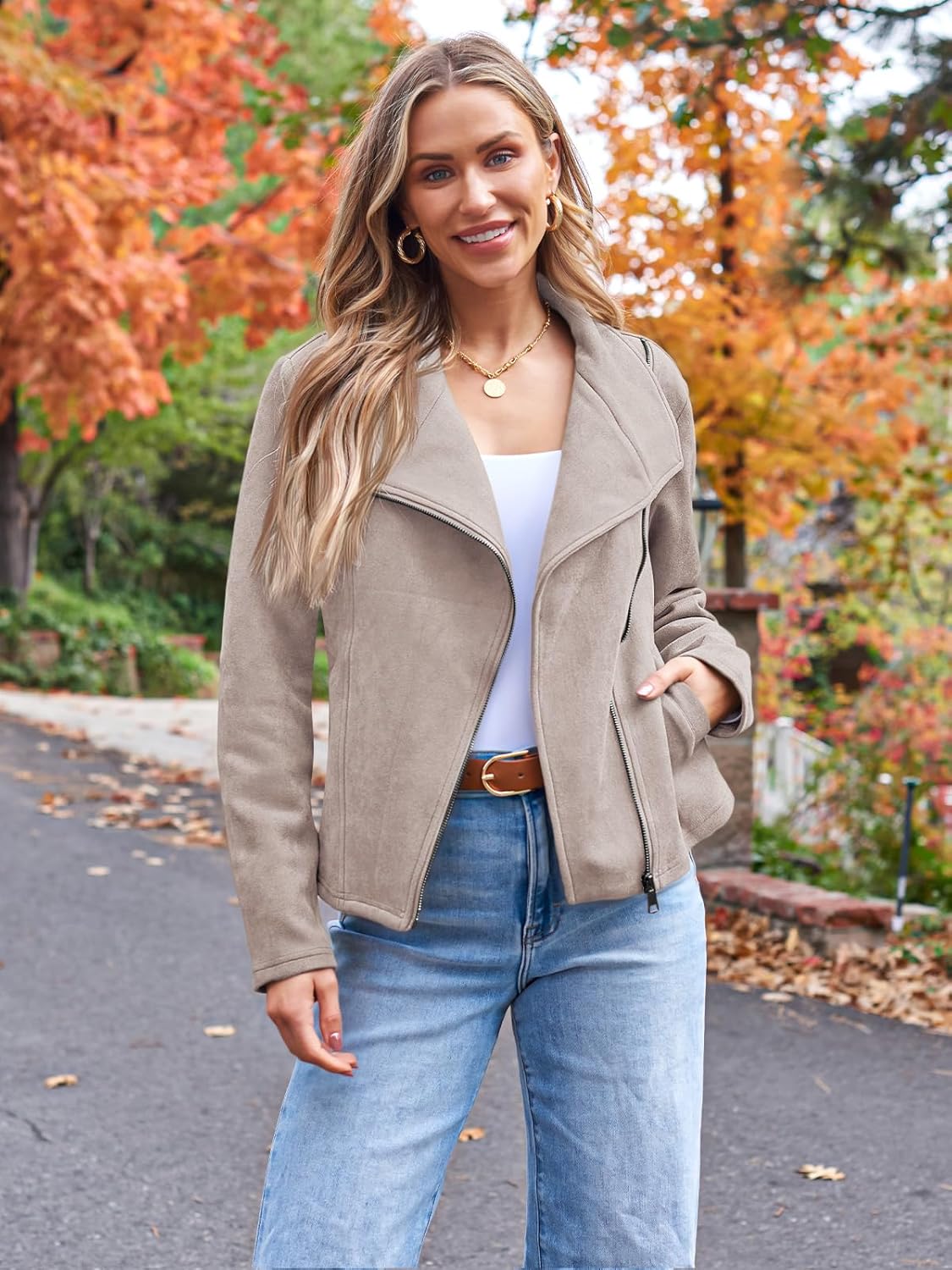 Zimonto - AUTOMET Womens Faux Leather Jackets Suede Fall Fashion 2025 Outfits Winter Clothes Open Front Cropped Coat Outwear Import Single ASIN Import Multiple ASIN ×Product customization General Description Gallery Reviews Variations Add Leather & Faux Leather
