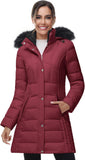Zimonto - SLOW DOWN Women Winter Down Puffer Coat Warm Hooded Mid-Length Down Jacket for Women with Faux Fur Trim Hood and Pile Collar Import Single ASIN Import Multiple ASIN ×Product customization General Description Gallery Reviews Vari Down Jackets & Parkas