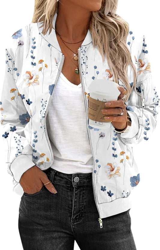 Zimonto - Zeagoo Women's Bomber Jacket Casual Coat Zip Up Outerwear Windbreaker with Pockets S-XXL Import Single ASIN Import Multiple ASIN ×Product customization General Description Gallery Reviews Variations Additional details Product Ta Casual Jackets