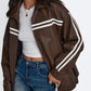 Zimonto - Trendy Queen Leather Jackets Women Oversized Faux Motorcycle Bomber Jackets Coats Fall Winter Outfits Fashion Clothes 2025 Import Single ASIN Import Multiple ASIN ×Product customization General Description Gallery Reviews Variat Leather & Faux Leather