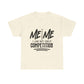 Motivational Unisex Heavy Cotton Tee - 'Me vs. Me: I Am My Only Competition'