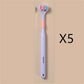 Three-sided Macaron Soft Bristle Toothbrush Care Safety Toothbrush Teeth Deep Cleaning Portable Travel